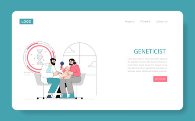 Pediatric Medical Appointment. Flat Vector Illustration