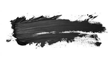 Clay or charcoal face mask stroke isolated on white