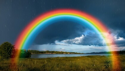 Naklejka premium rainbow photo overlays rainbow clipart rainy day rainbow photoshop overlays