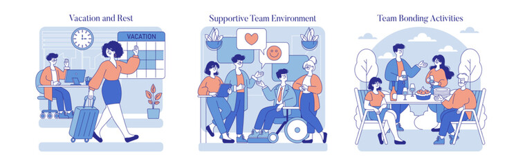 Work Burnout Prevention. Flat Vector Illustration