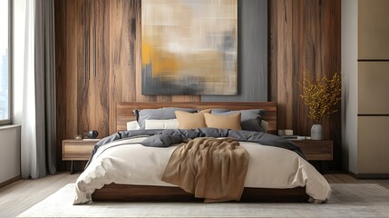 Modern and Cozy Interior Spaces: Minimalist Bedrooms, Playful Kids' Rooms, Bright Living Rooms, and Elegant Decor