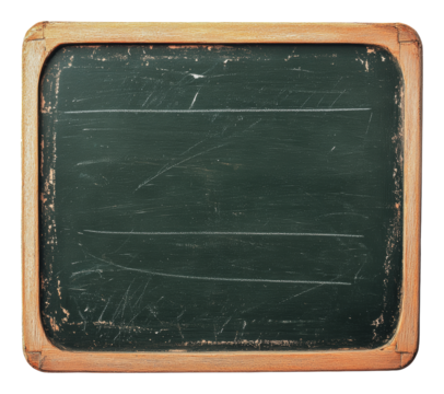 PNG Worn chalkboard in classroom setting