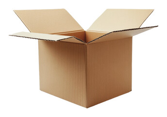 PNG Empty cardboard box ready for packing supplies