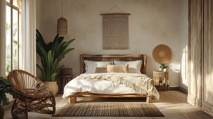 Modern and Cozy Interior Spaces: Minimalist Bedrooms, Playful Kids' Rooms, Bright Living Rooms, and Elegant Decor