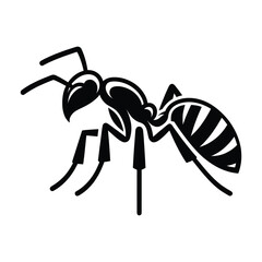 ant silhouette vector
