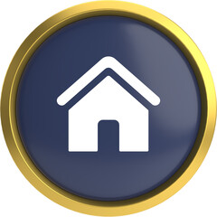 3D Home Page Circle Button