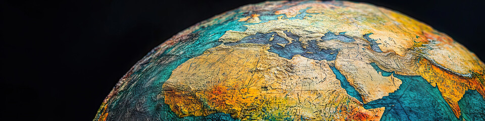 A globe, its surface covered in unmarked latitude and longitude lines, presents a challenge for any mapmaker.