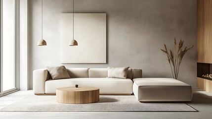 Fototapeta premium Warm and Cozy Interior Design Collection: Modern Bedrooms, Rustic Living Spaces, Minimalist Nursery, and Stylish Urban Lofts with Natural Light, Wooden Accents, Soft Textures, and Relaxing Ambiance