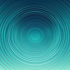 Teal Concentric Circles Abstract Design Background