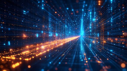 Obraz premium Digital Highway: Connecting Communities Through High-Speed Internet & Telecom