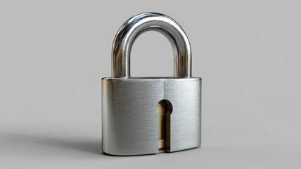 Naklejka premium Securing personal data virtual padlock with fingerprint technology digital security modern environment close-up viewpoint
