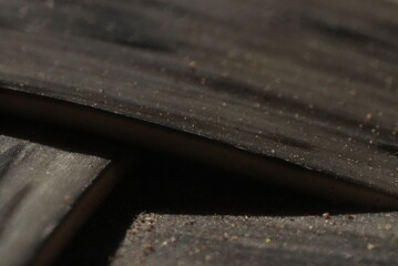 Macro Close up of wicker arm chair