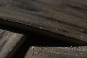 Macro Close up of wicker arm chair