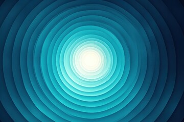 Abstract Blue Circular Gradient Design Showing Depth