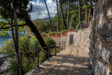 Lungomare coast famous walkway in Opatija