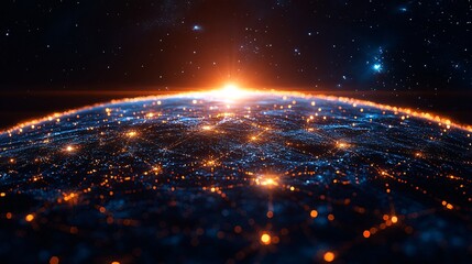 Obraz premium Global Network: Connecting Communities Through Telecom & Internet