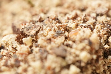 Macro close up of ground pepper