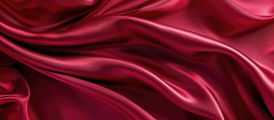 Obraz premium Ruby Red Silk Fabric for Interior Design and Fashion Marketing Layouts