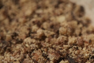 Macro close up of ground pepper