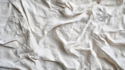Obraz premium white crumpled and creased wrinkled paper poster cloth texture background