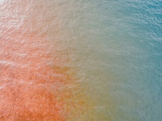 Fototapeta premium Aerial View of Vibrant Coral Reefs in Crystal-Clear Caribbean Waters for Discovery of Puerto Rico Day, Earth Day, and World Oceans Day