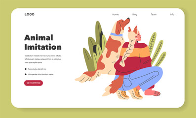 Quadrobers. Flat Vector Illustration