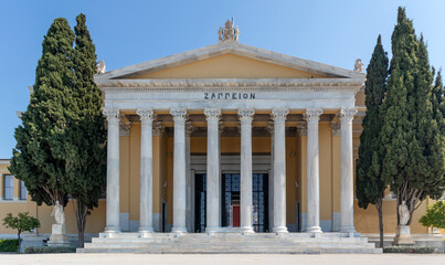 Obraz premium Athens Greece. Zappeio megaro in the city center, sunny day