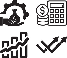 Finance and Investment Vector Icons Pack