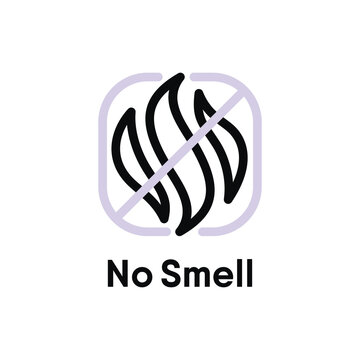 No Smell vector information sign