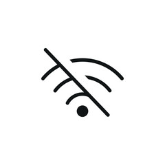 Wi-Fi icon vector white background