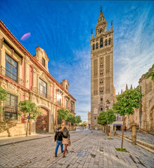 Beautiful Day at Sevilla's Giralda Tower and Archiepiscopal Palace