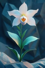 Obraz premium Ethereal Orchid Bloom in the Mist