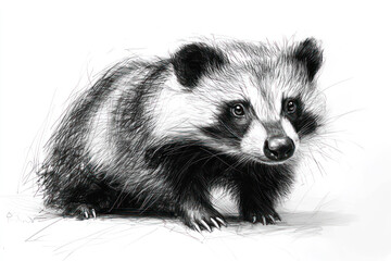 Obraz premium badger, done in graphic style. 