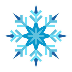 Snowflake vector illustration isolated on a white background 