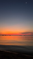 Sunset at the beach in Thailand