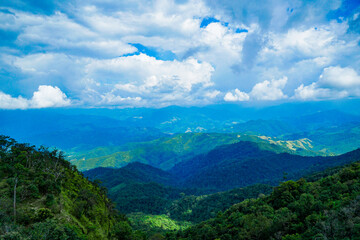 Breathtaking mountain view scenic overlook nature photography lush green landscape wide angle serenity and adventure