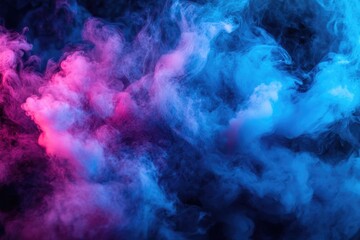 Fototapeta premium A close-up shot of a cloud of colorful smoke with vibrant hues and swirling patterns
