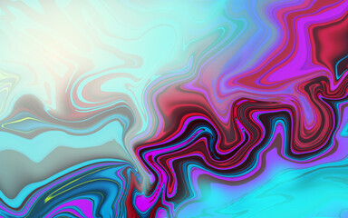 digital artwork in abstract patterns with the unique shape in multicolor gradations 
