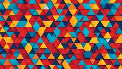 Colorful Geometric Background with Net Pattern