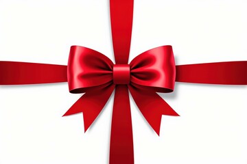 Elegant Red Bow Gift Decoration for Holiday Celebrations, Perfect for Christmas Presents, Weddings, and Special Occasions
