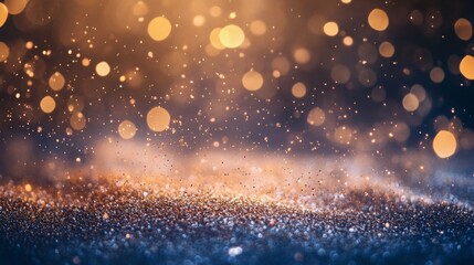 Obraz premium Magical sparkling rainfall abstract environment light particles vibrant backdrop close-up enchanting visuals for creativity