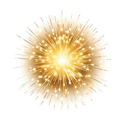 Obraz premium Bright and Radiant Golden Explosion with Dazzling Lights, Perfect for Celebrations, Festivities, or Artistic Background Designs for Various Media Projects