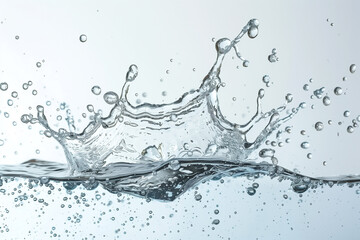 splash of water white screen