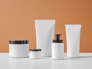 mockup template. Product packaging mockup with customizable label, shown in a realistic preview format on a neutral background, Packaging preview mockup with custom label, Simple and lifelike