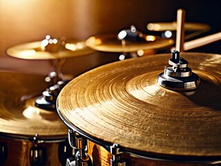Obraz premium drum and drumsticks