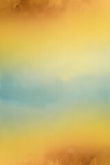 Golden Yellow to Sky Blue Gradient Background with Textured Film Grain