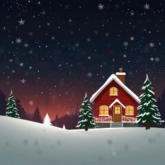 Fototapeta premium Christmas tree with gifts and decorations