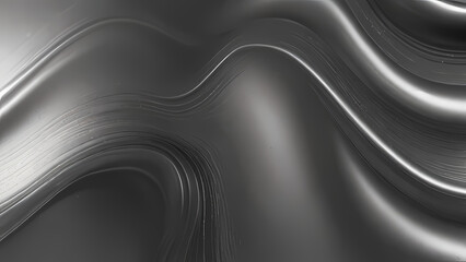 a modern, flowing abstract background using silver and metallic tones