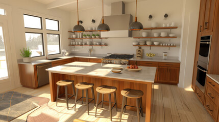 modern kitchen interior