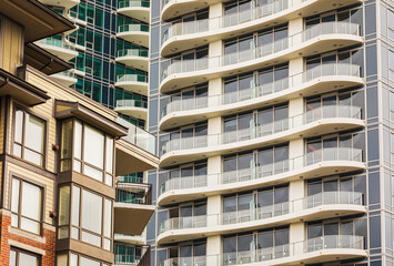 New Modern Apartment Buildings in Vancouver BC. Canadian modern residential architecture., Family...